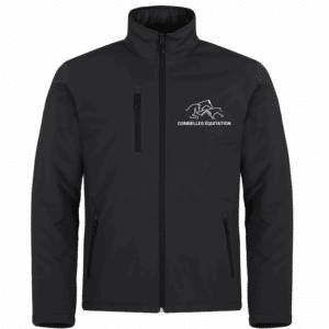Softshell sans capuche "PADDED" (homme) - Combelles centre équestre - Noir - 020954