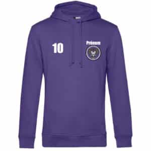 SWEAT A CAPUCHE (homme) - Club roller hockey aubagne - Violet - BCU33B