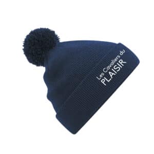 BONNET AVEC POMPOM - Les cavaliers du plaisir - Navy - BF426