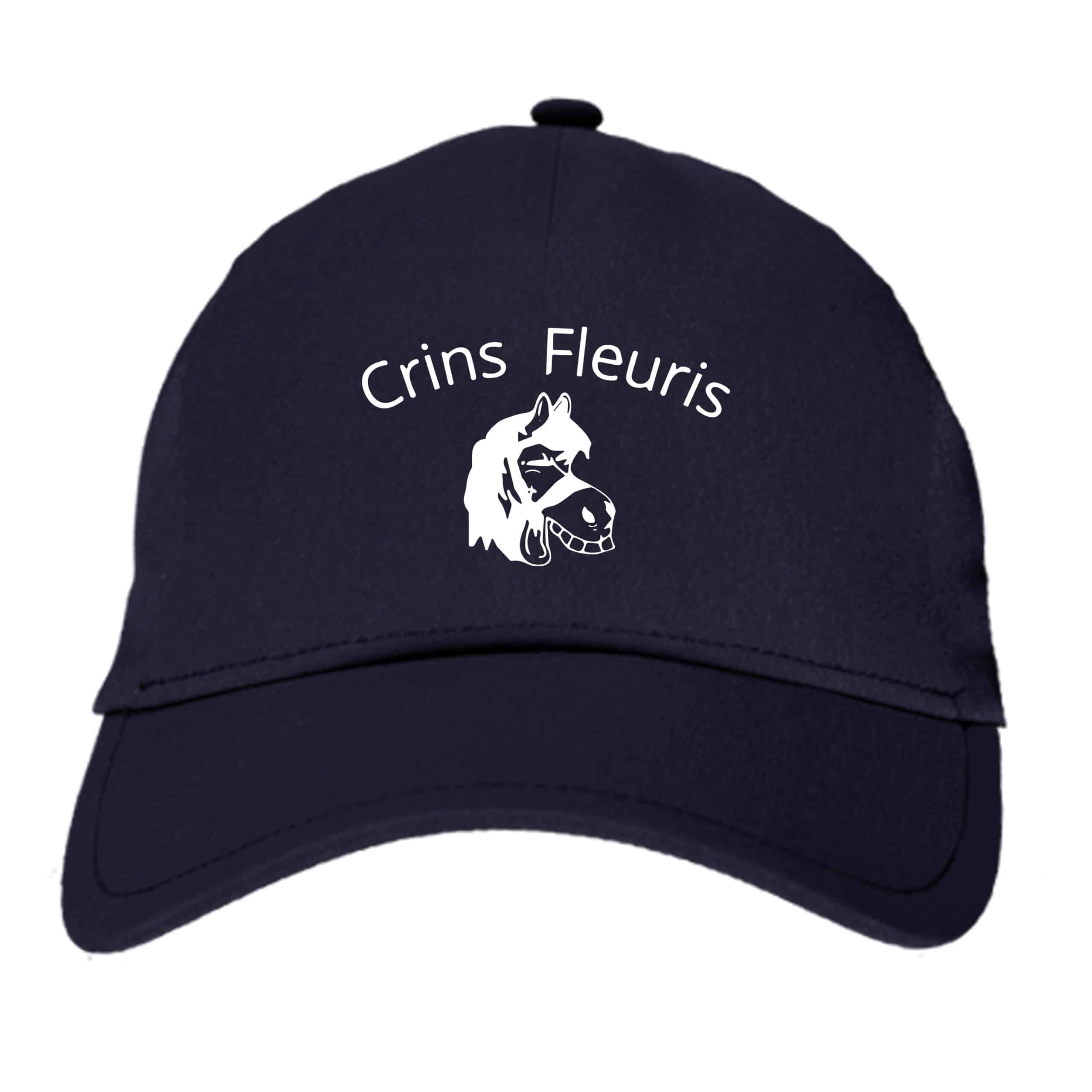 CASQUETTE - Association Les Crins Fleuris - Navy - BF015