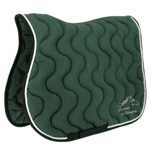 Tapis de selle EQUITHÈME "Polyfun" - Ecuries de Montifray - Vert Foret - 20444