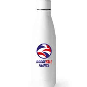 Gourde Blanche 500ml - Association du dodgeball français - GRD001