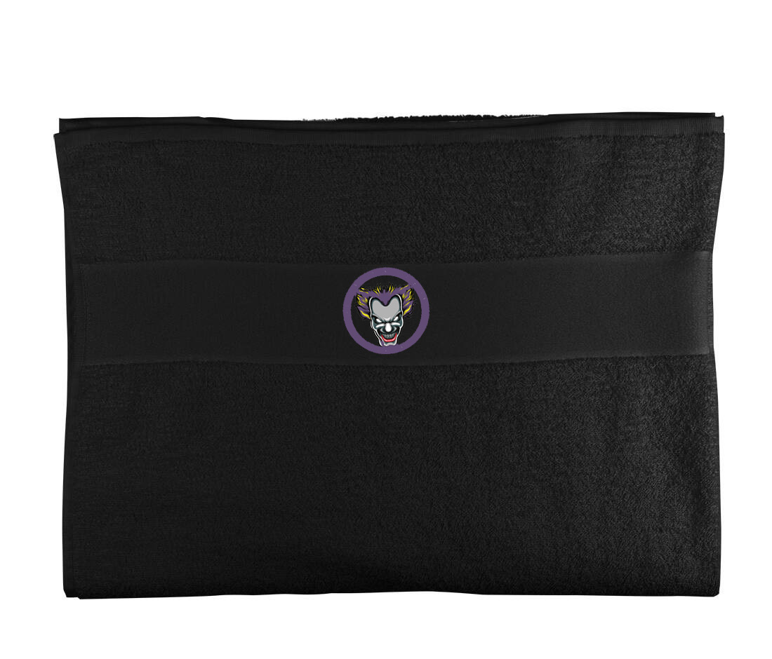 Serviette éponge - Club roller hockey aubagne - Noir - k111