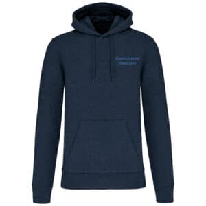 Sweat avec capuche et poche kangourou (enfant) - Les Écuries Hopla Geiss - Navy - K4029