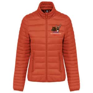 DOUDOUNE AVEC MANCHES ET CAPUCHE (femme) - Diane Villespassans et cébazan - Orange - K6111