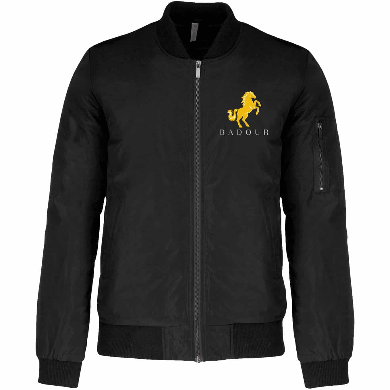 BLOUSON BOMBER (FEMME) - Ferme equestre du badour – Noir - K6123