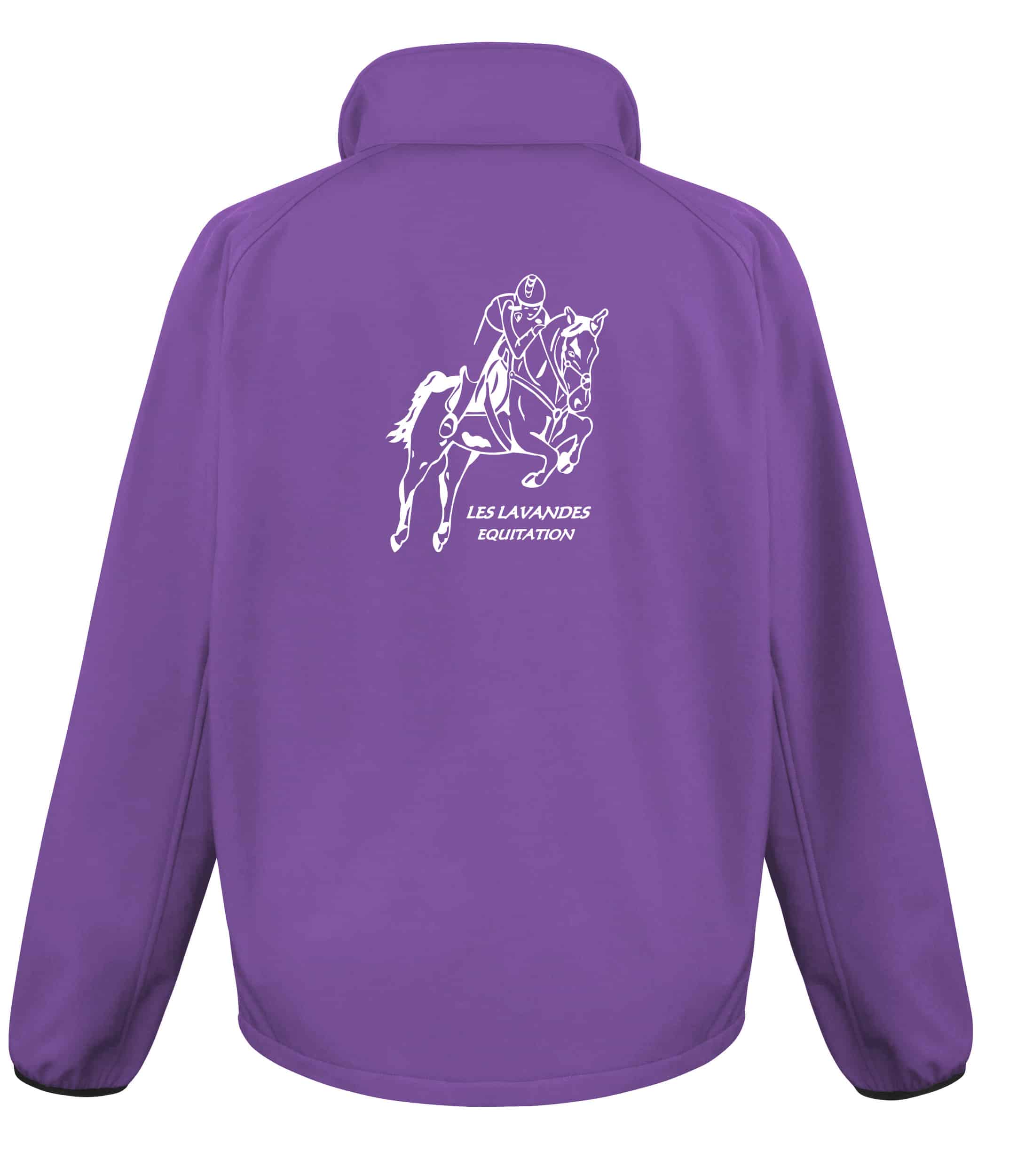 SOFTSHELL ECO (femme) – Les Lavandes Equitation – Violet - R231F – Image 3
