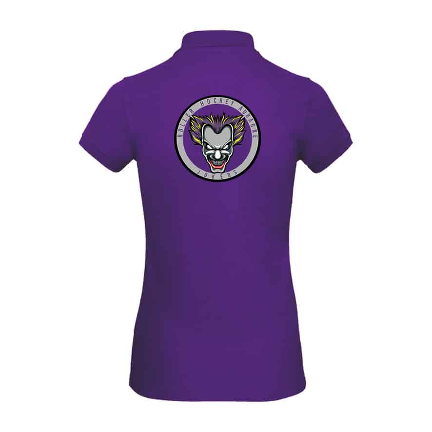 POLO (femme) - Club roller hockey aubagne - Violet - BCI1F – Image 3