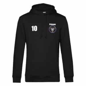 SWEAT A CAPUCHE (enfant) - Club roller hockey aubagne - Noir - K477