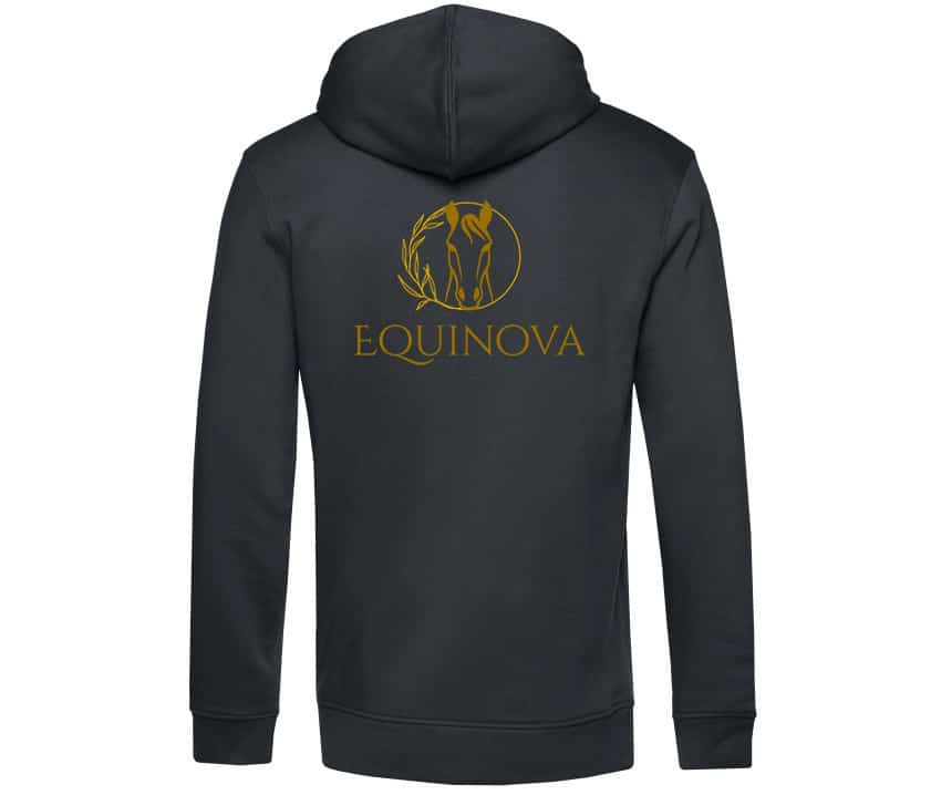 SWEAT A CAPUCHE (homme) - Equinova - Gris Anthracite - BCU33B – Image 3