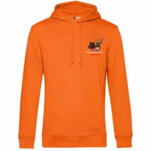 SWEAT A CAPUCHE (homme) - Diane Villespassans et cébazan - Orange - BCU33B