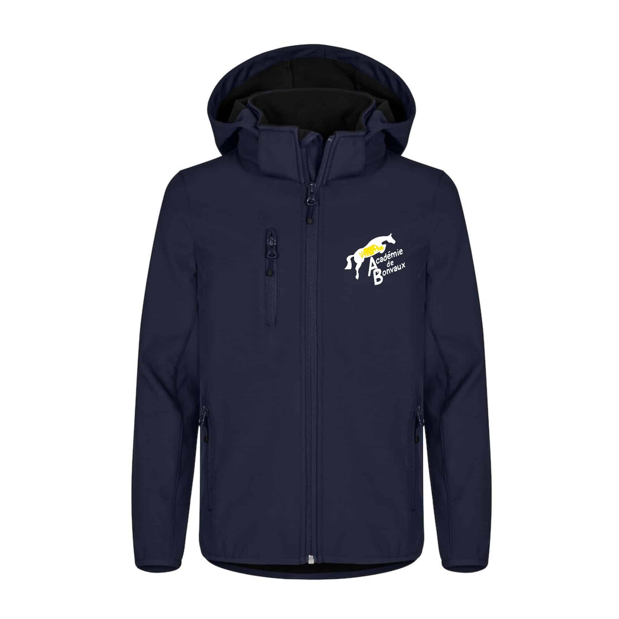 SOFTSHELL ''Classic'' (enfant) - Académie de Bonvaux - Navy - 0200909