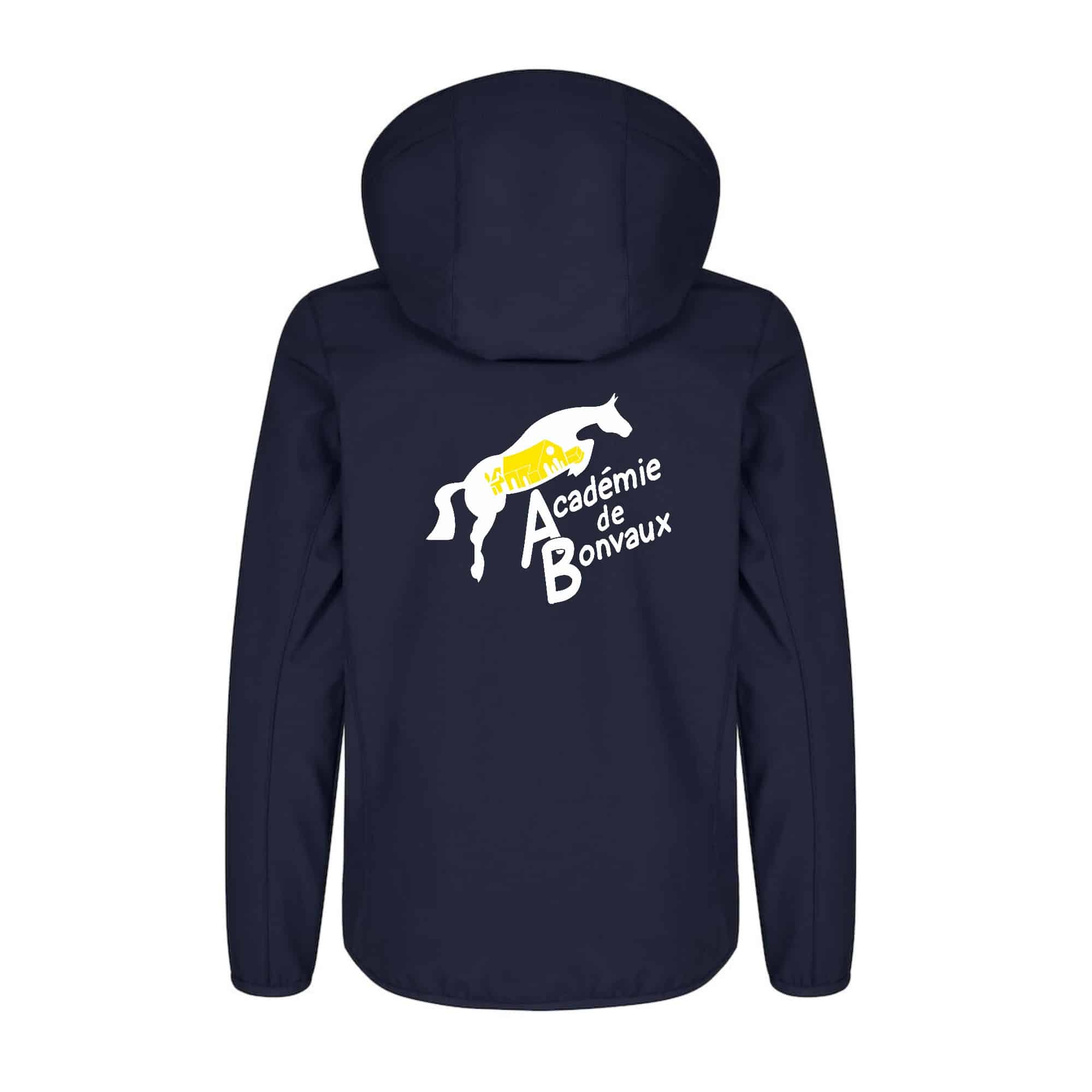 SOFTSHELL ''Classic'' (enfant) - Académie de Bonvaux - Navy - 0200909 – Image 3