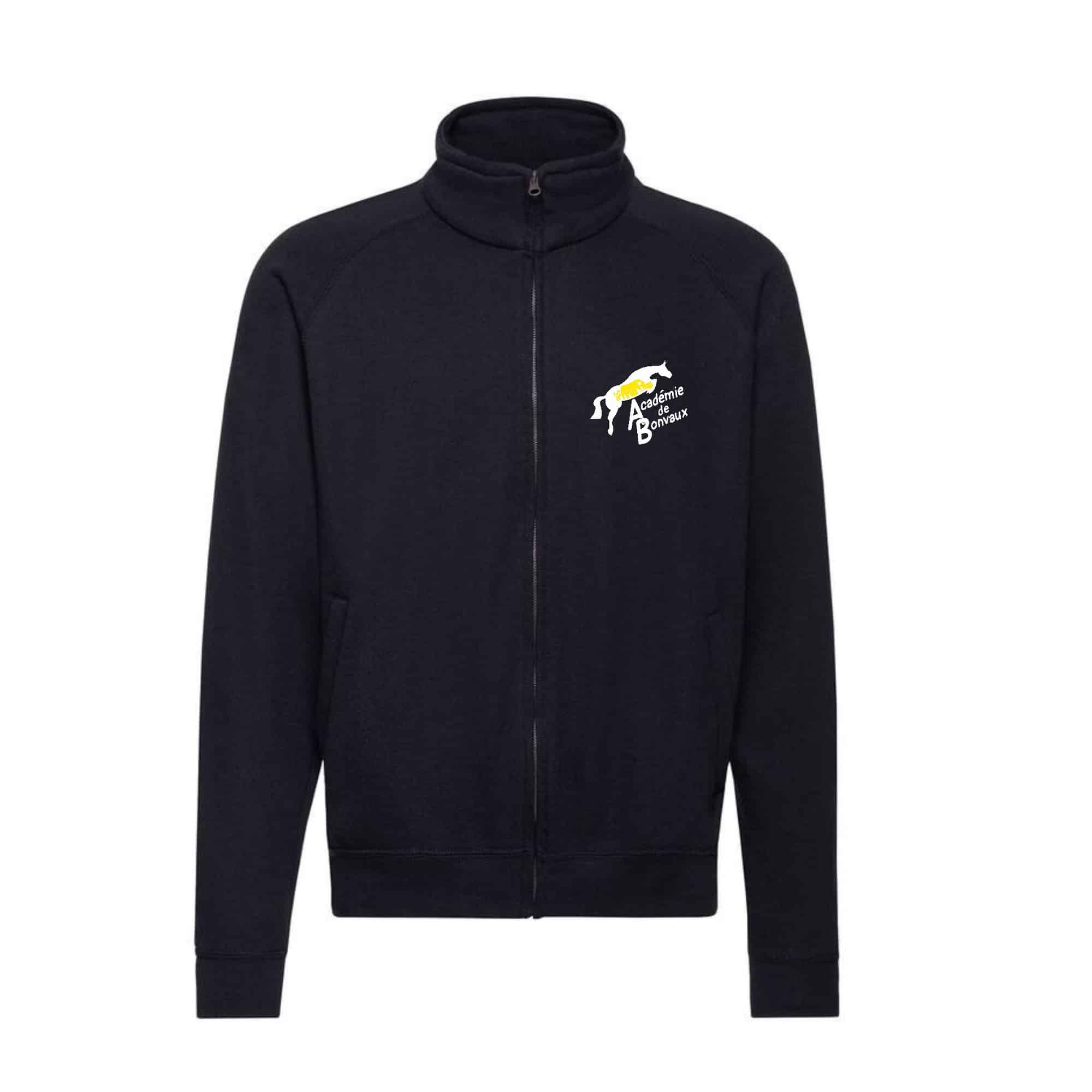 SWEAT ZIPPE SANS CAPUCHE (femme) - Académie de Bonvaux - Navy - SC366