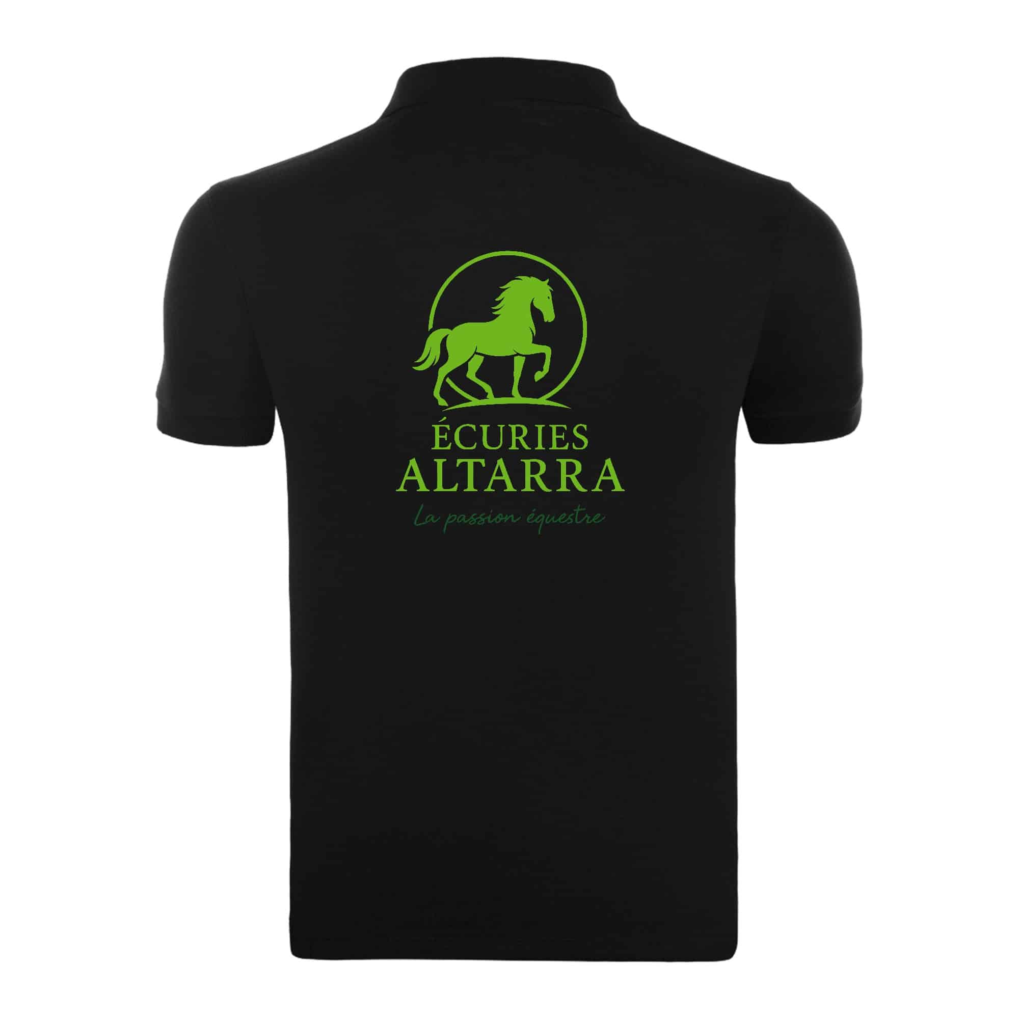 POLO (homme) - Ecuries Altarra - Noir - BCID1 – Image 3