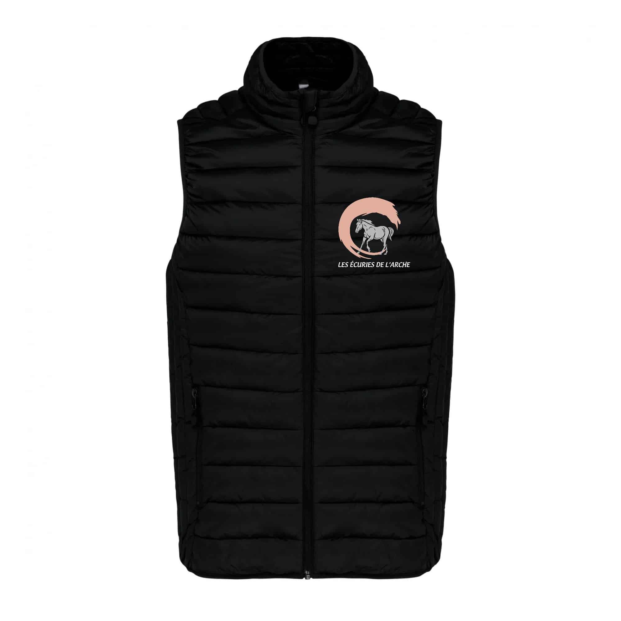DOUDOUNE SANS MANCHES (femme) - Les écuries de l’arche - Noir - K6114