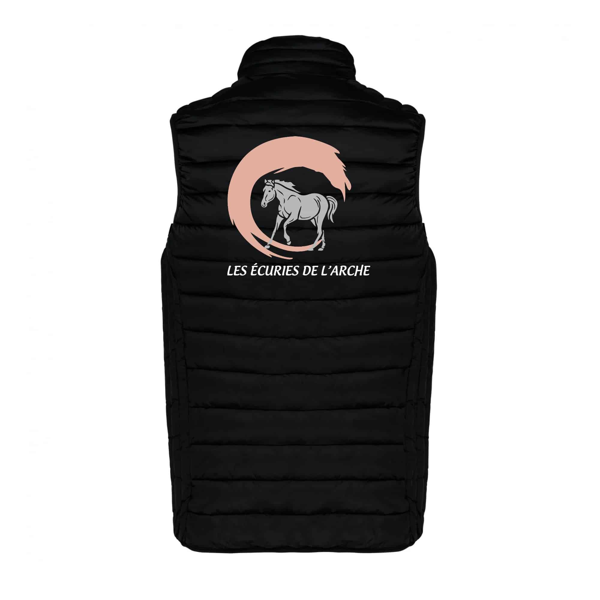 DOUDOUNE SANS MANCHES (femme) - Les écuries de l’arche - Noir - K6114 – Image 3