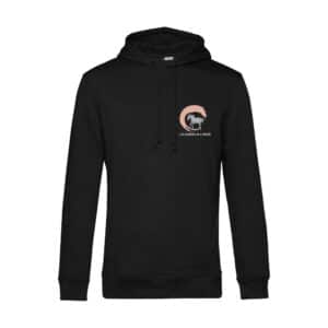 SWEAT A CAPUCHE (homme) - Les écuries de l’arche - Noir - BCU33B