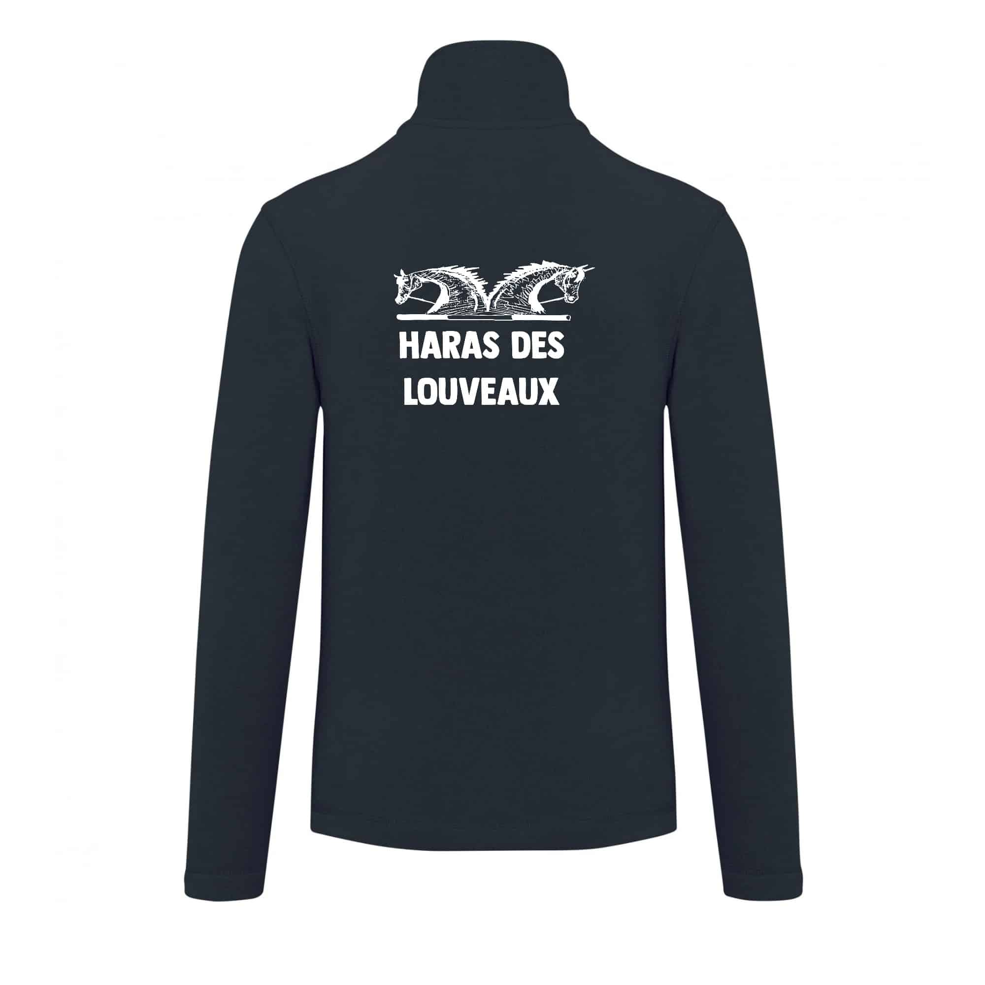 Veste micropolaire zippée (enfant) – Au Galop les Louveaux - Navy – K920 – Image 3