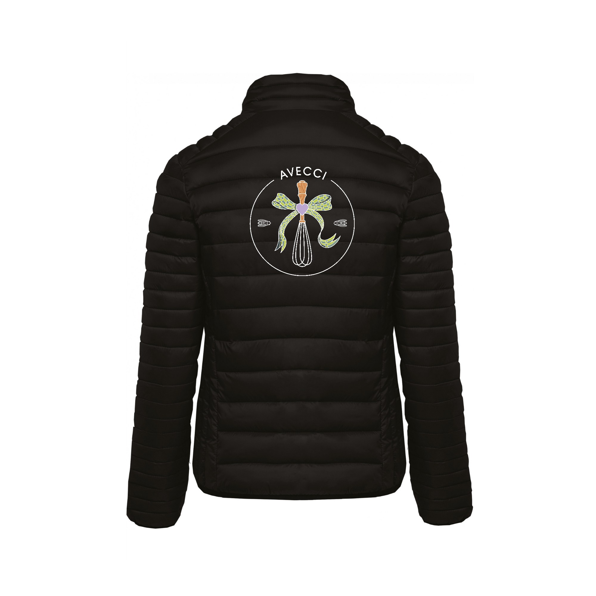 DOUDOUNE AVEC MANCHES (femme) - Avecci Food - Noir - K6121 – Image 3