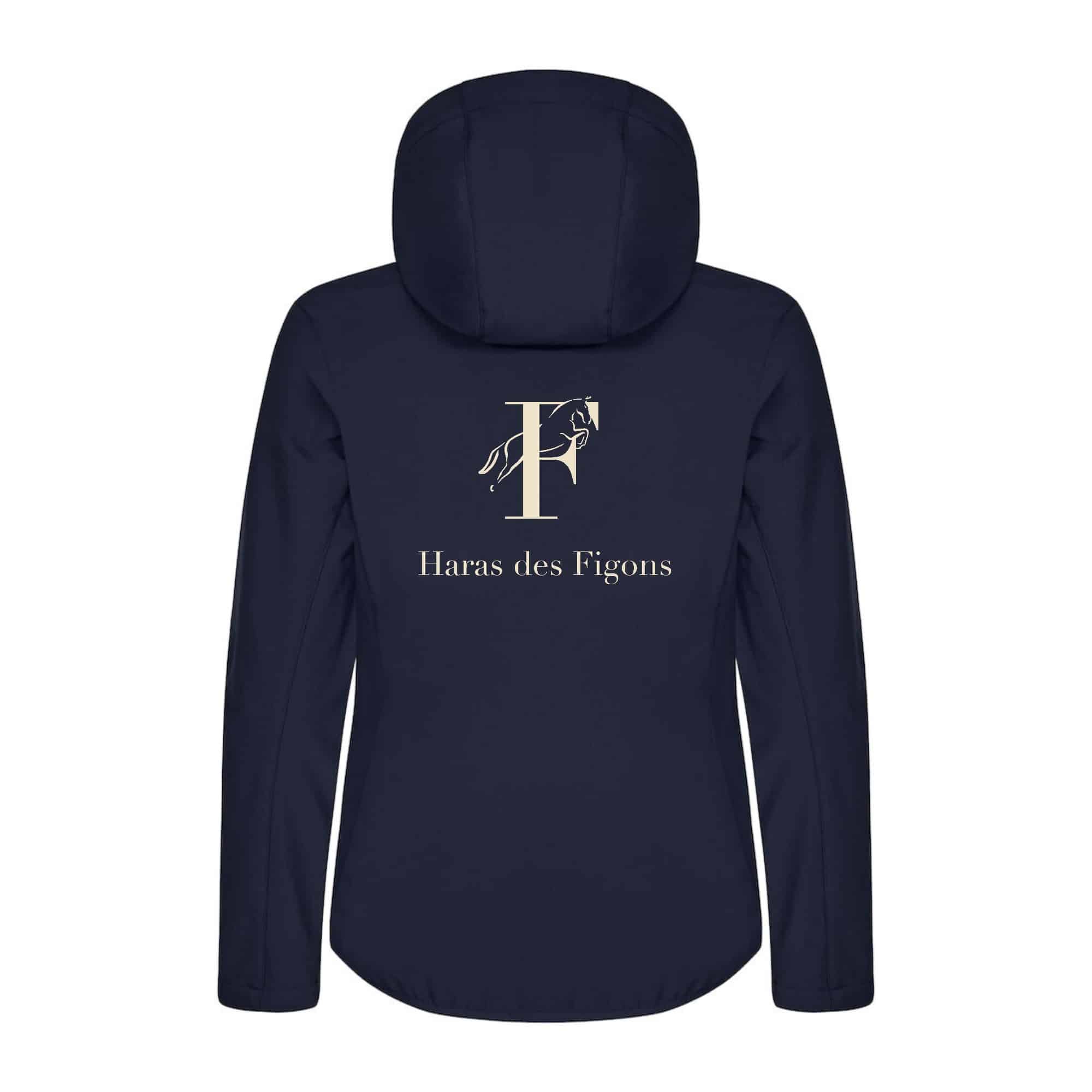 SOFTSHELL "Classic" (femme) - Haras des figons - Navy - 0200917 – Image 3