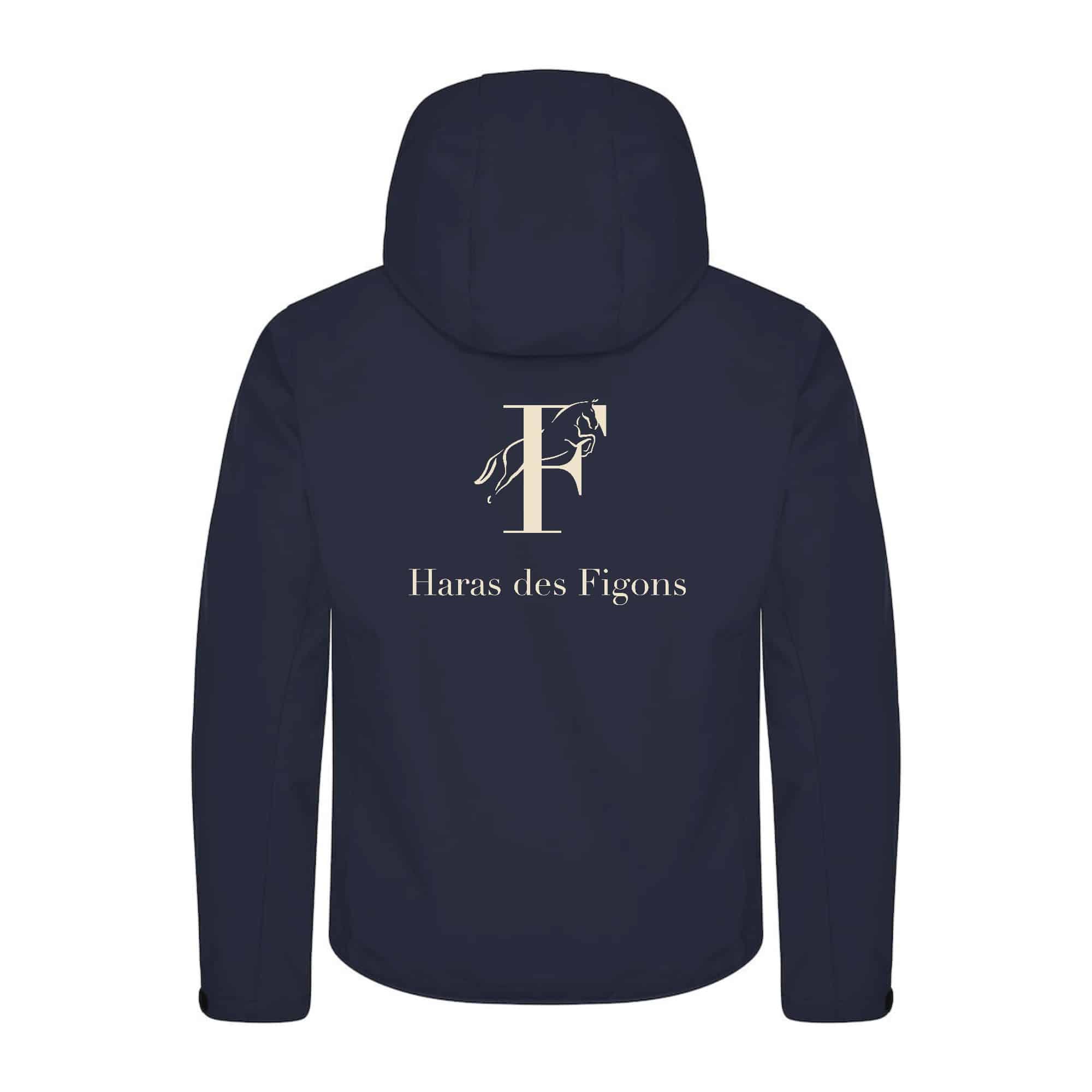 SOFTSHELL "Classic" (homme) - Haras des figons - Navy - 0200912 – Image 3