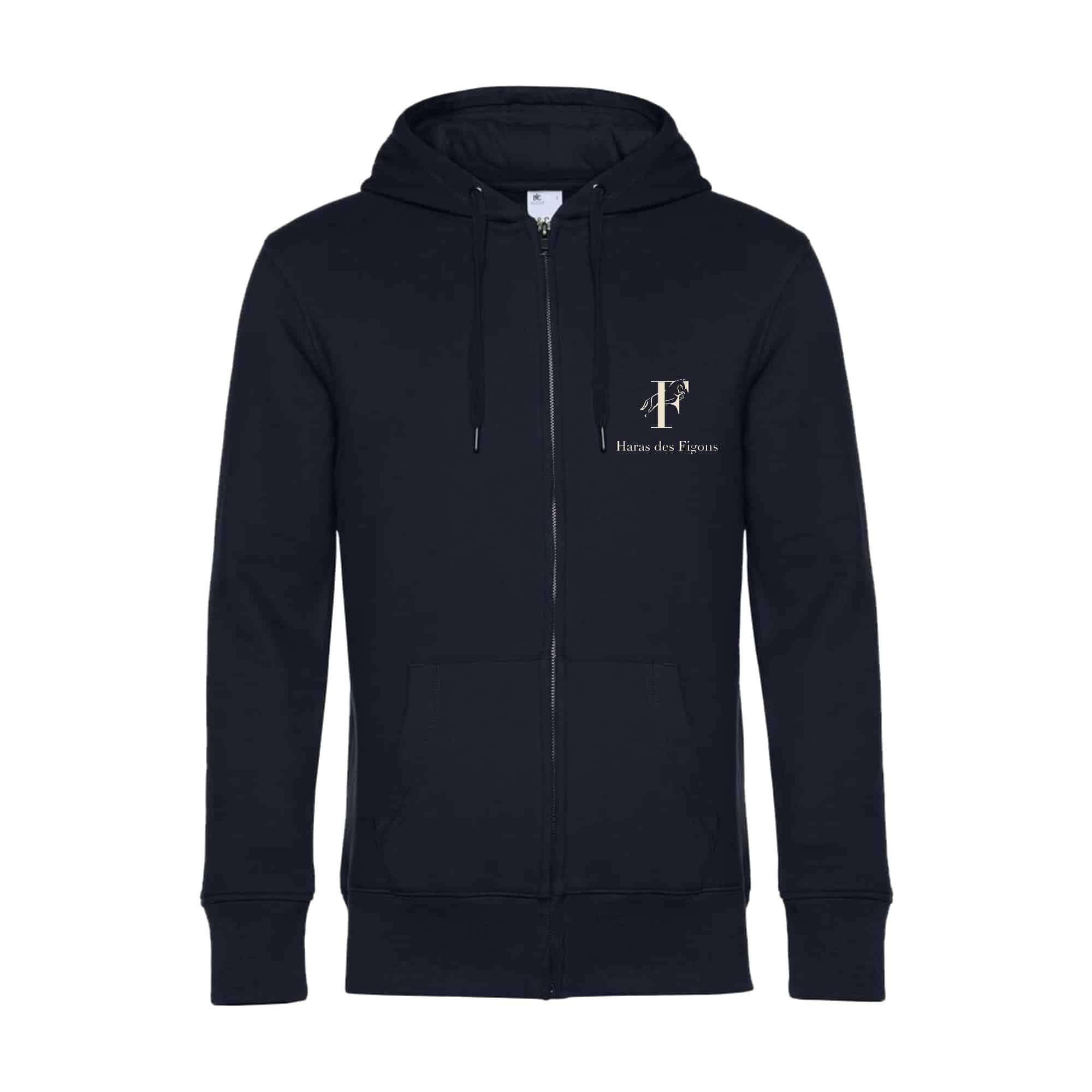 SWEAT ZIPPÉ (enfant) - Haras des figons - Navy - K455
