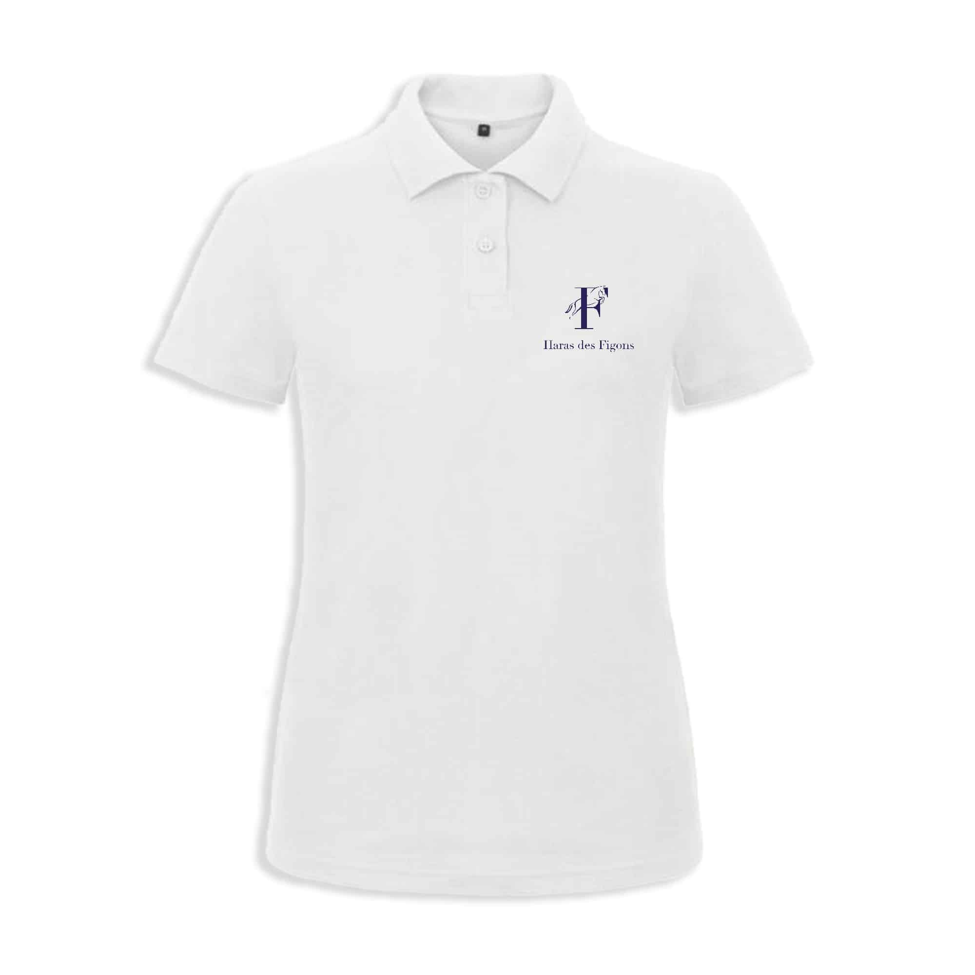 POLO (femme) - Haras des figons - Blanc - BCI1F