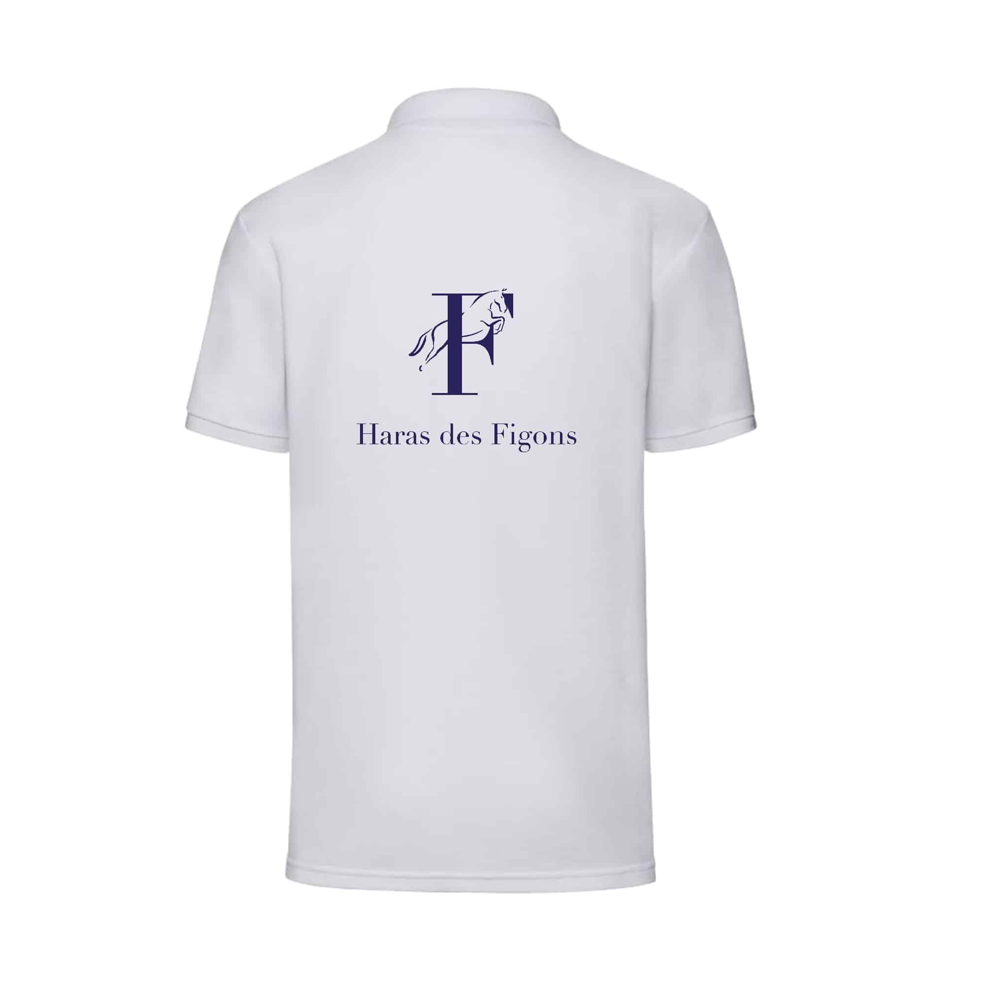 POLO (homme) - Haras des figons - Blanc - BCID1 – Image 3