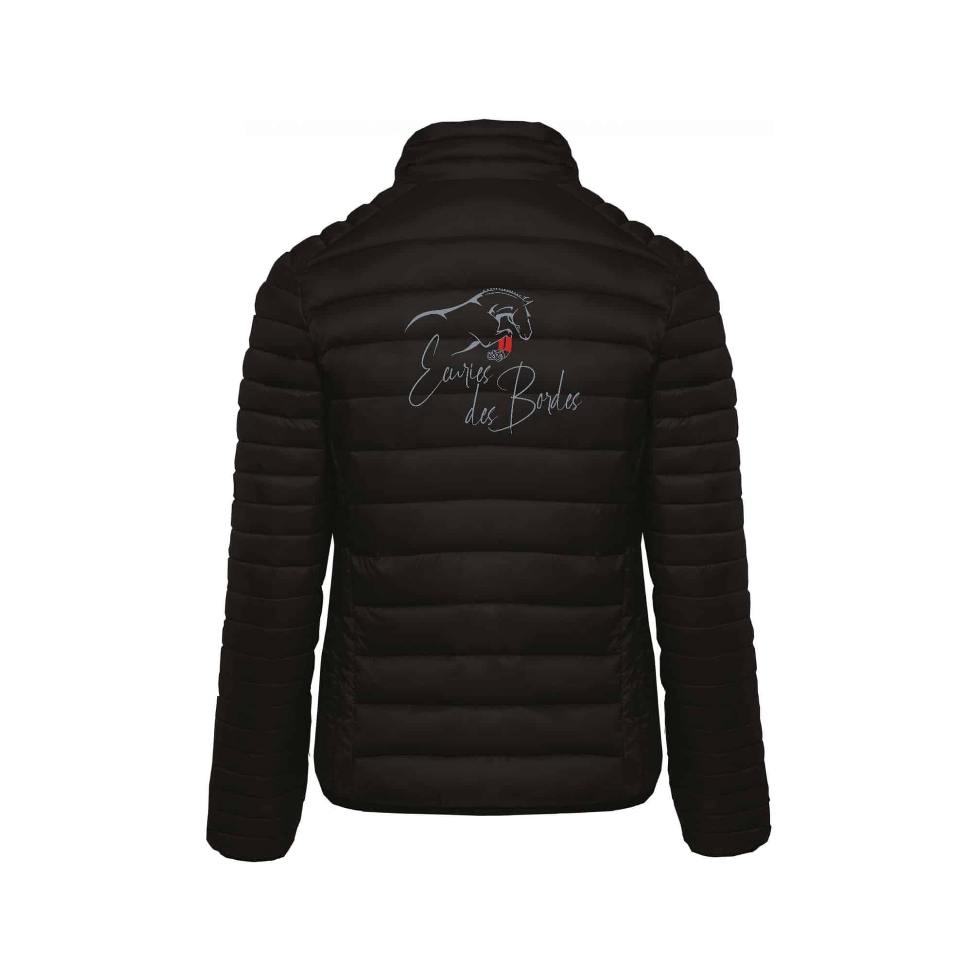 DOUDOUNE AVEC MANCHES (femme) - Les Écuries des Bordes - Noir - K6121 – Image 3