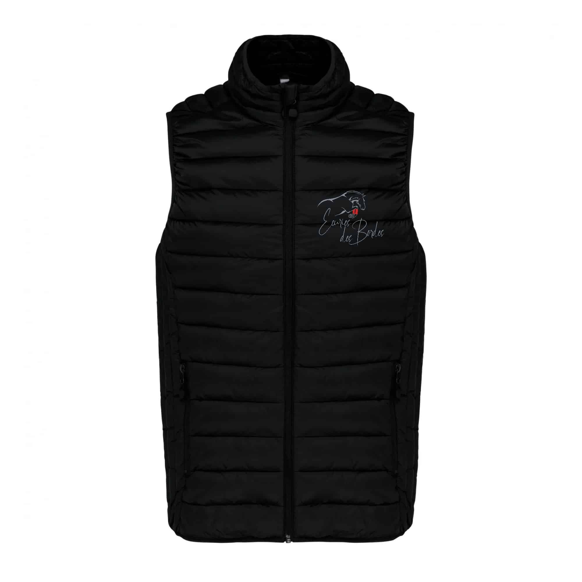 DOUDOUNE SANS MANCHES (enfant) - Les Écuries des Bordes - Noir - K6115