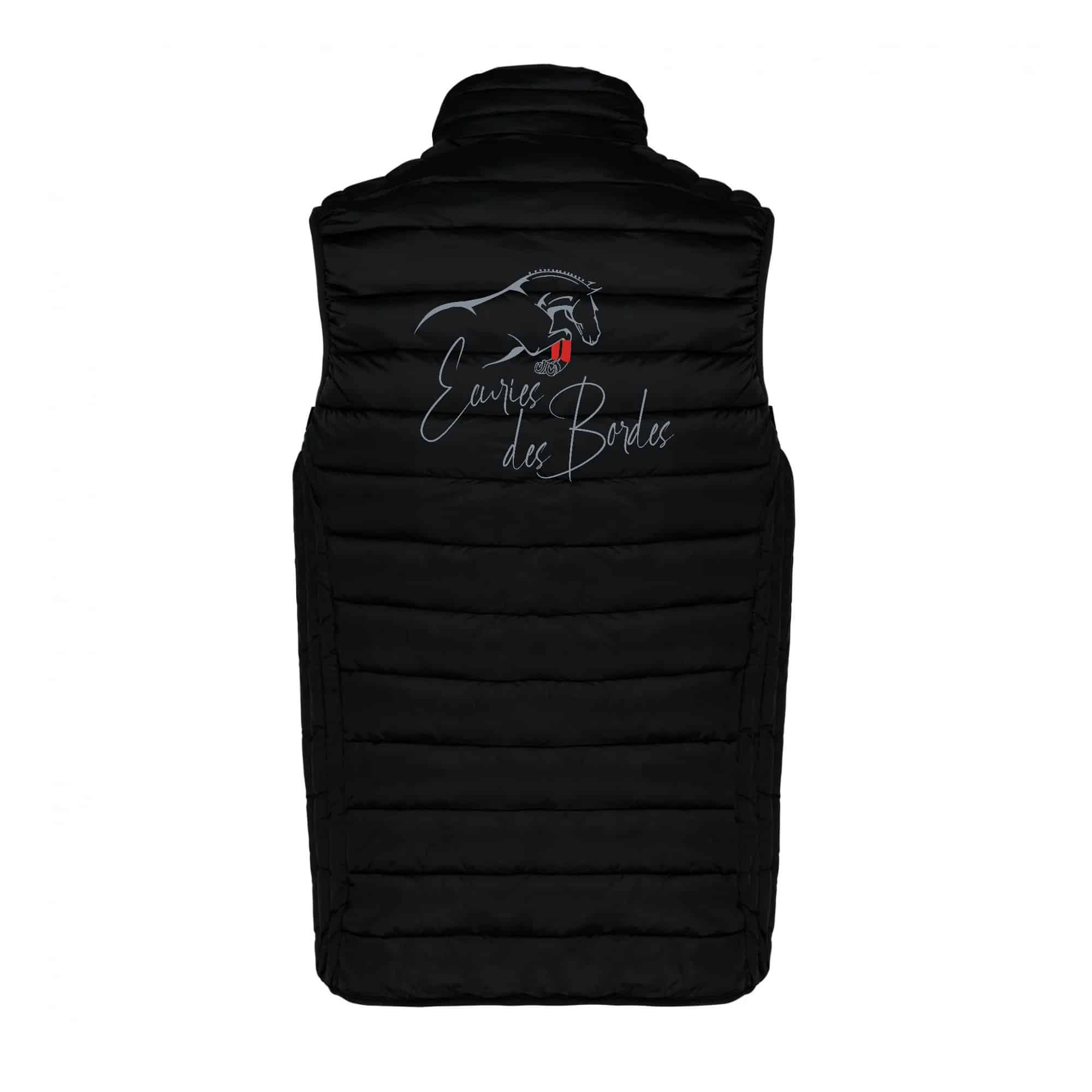 DOUDOUNE SANS MANCHES (enfant) - Les Écuries des Bordes - Noir - K6115 – Image 3