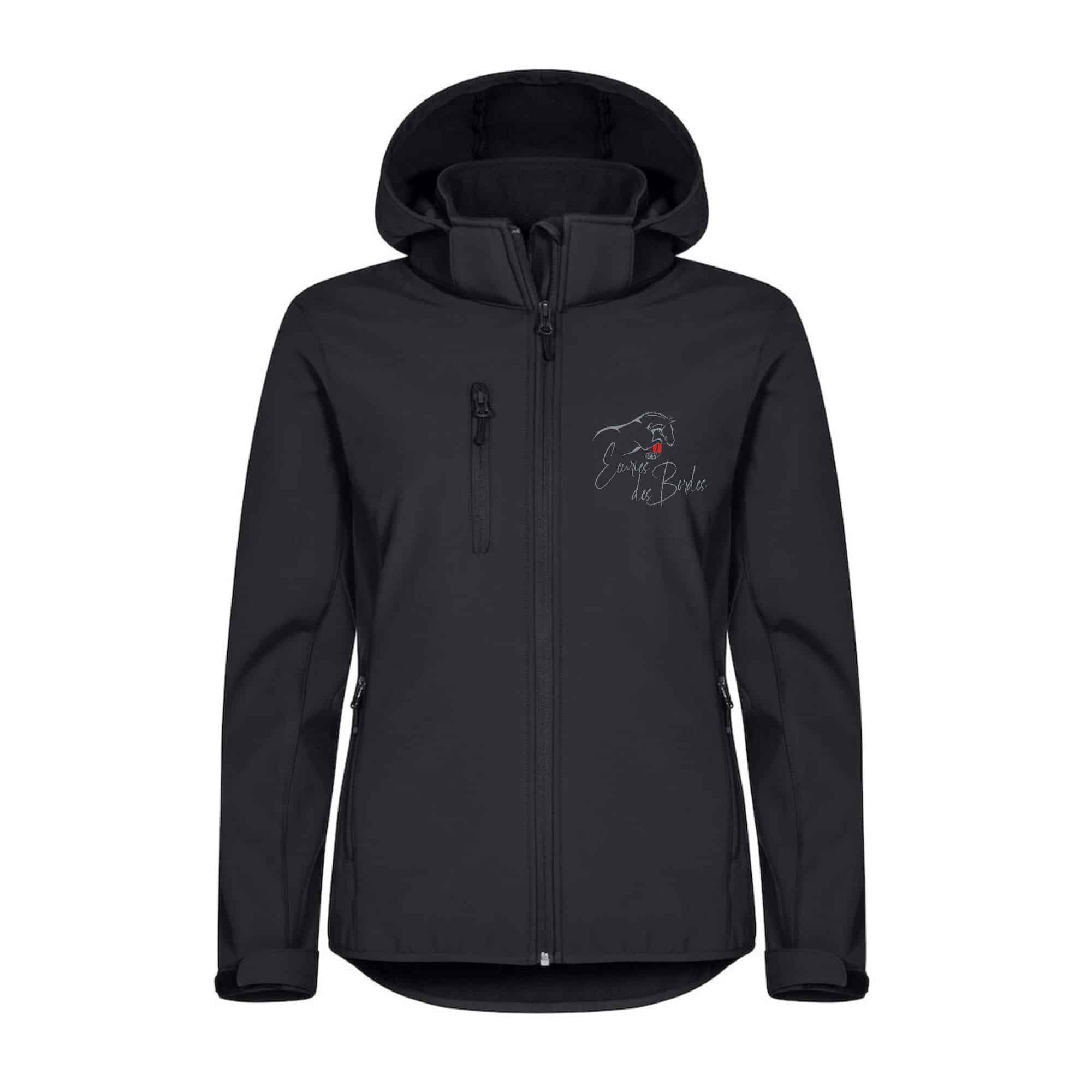 SOFTSHELL "Classic" (femme) - Les Écuries des Bordes - Noir - 0200917
