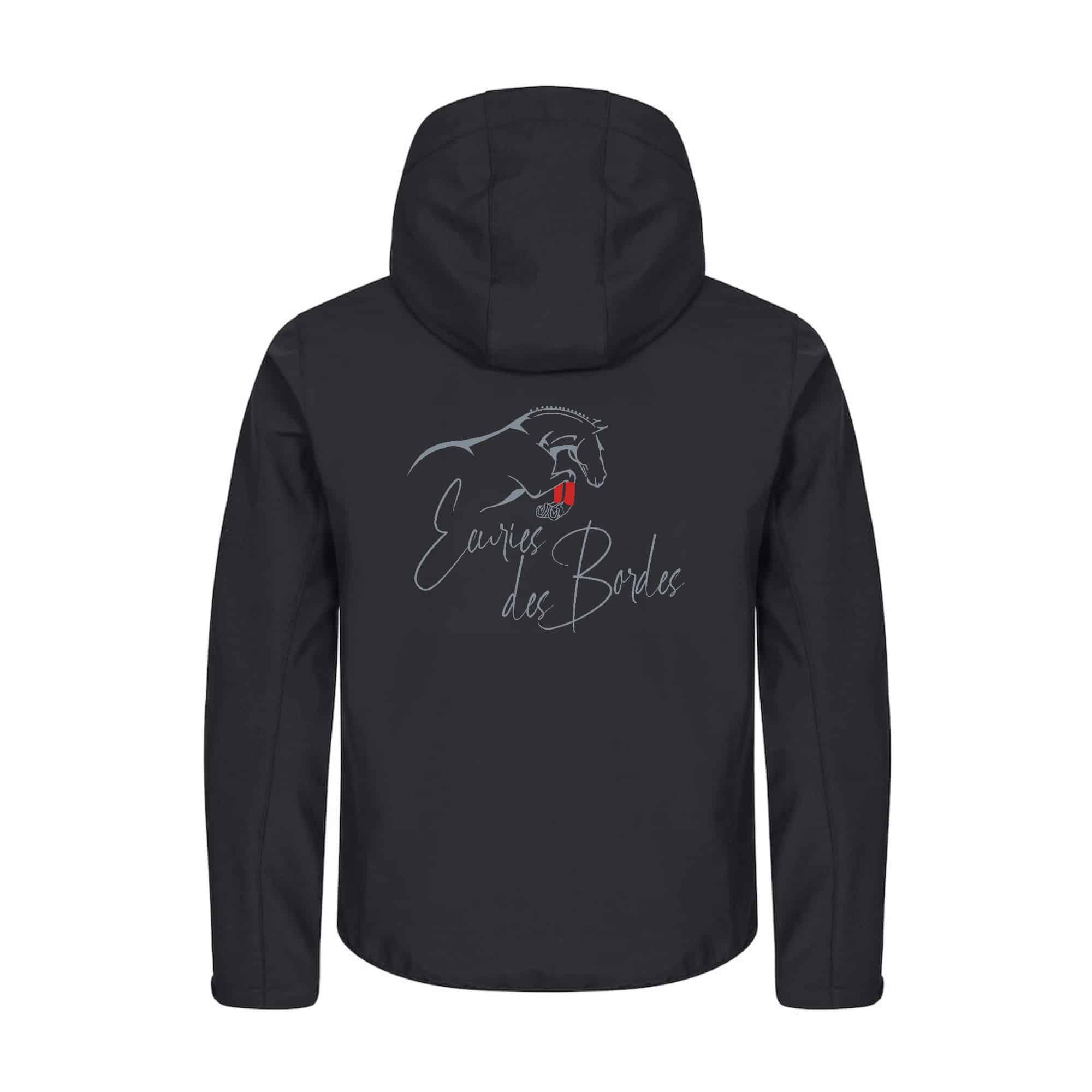 SOFTSHELL "Classic" (homme) - Les Écuries des Bordes - Noir - 0200912 – Image 3