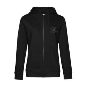 SWEAT ZIPPÉ (femme) - Les Écuries des Bordes - Noir - BCW03Q
