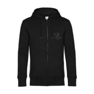 SWEAT ZIPPÉ (Homme) - Les Écuries des Bordes - Noir - BCU03K