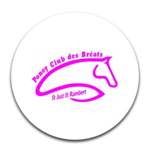 STICKER ROND - Poney-club des Bréats - STI001