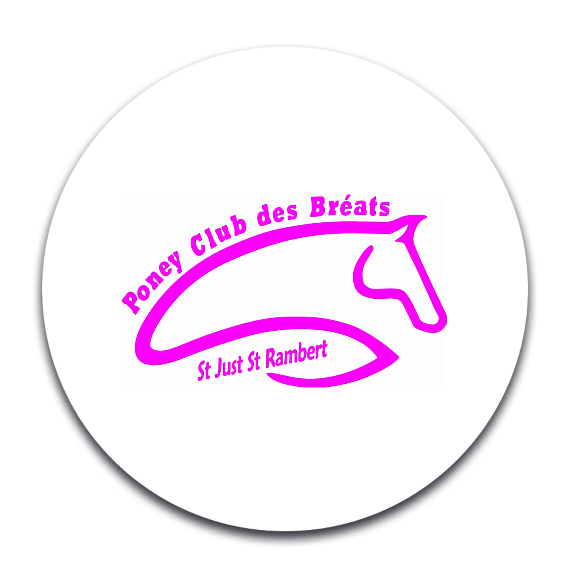STICKER ROND - Poney-club des Bréats - STI001
