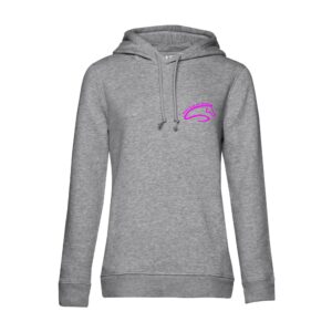 SWEAT A CAPUCHE (femme) – Poney-club des Bréats - Gris chiné - BCW34B