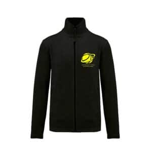 Veste micropolaire zippée (enfant) – CAM Basket - Noir – K920