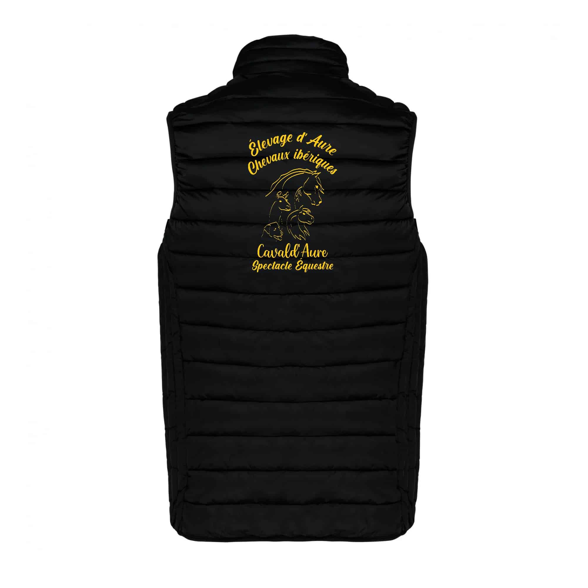 DOUDOUNE SANS MANCHES (homme) - Cavald'Aure - Noir - K6113 – Image 3