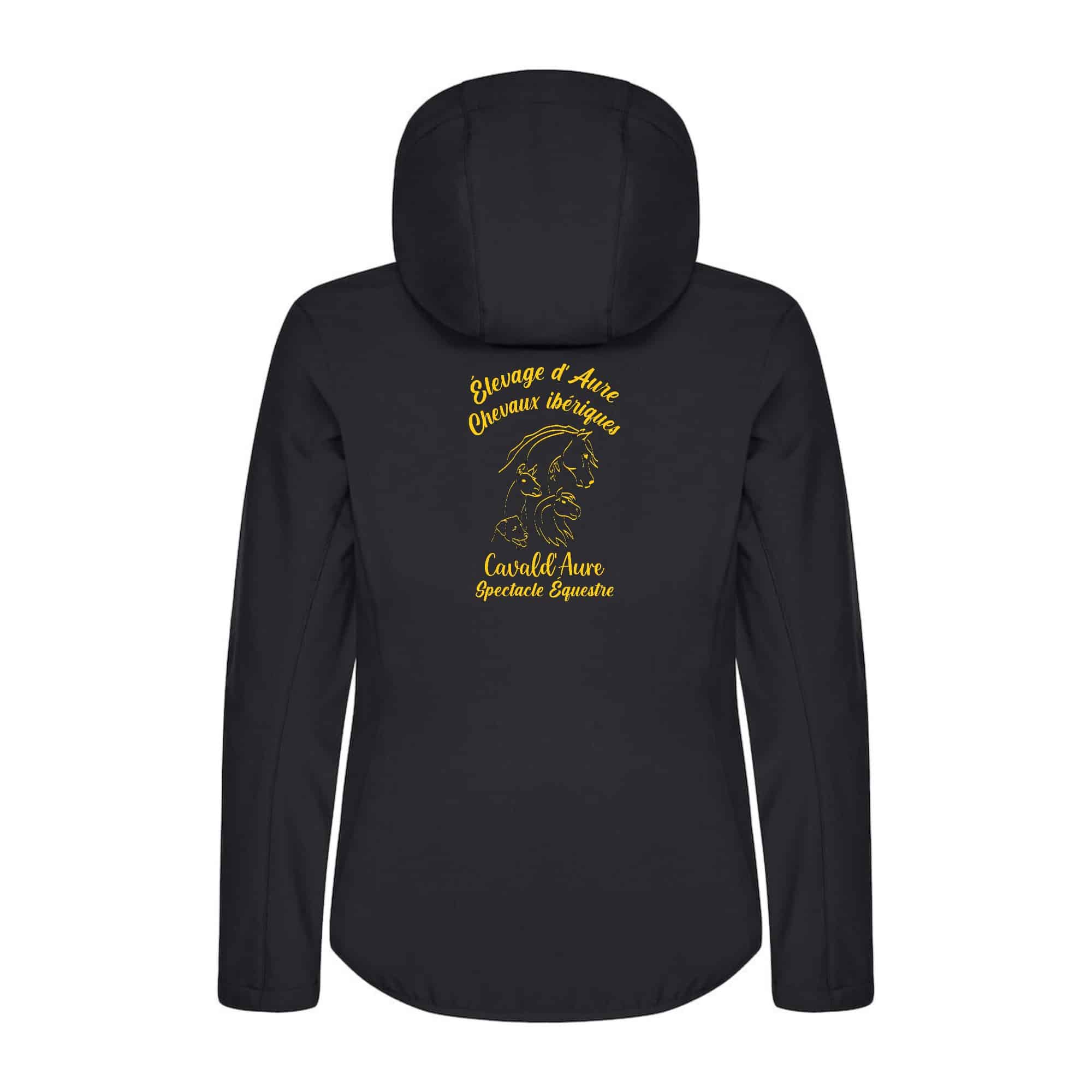 SOFTSHELL "Classic" (femme) - Cavald'Aure - Noir - 0200917 – Image 3
