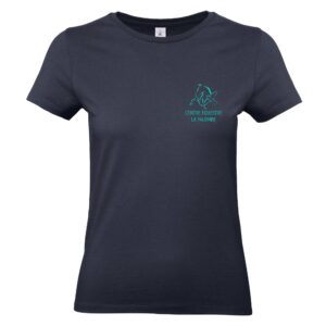 T-SHIRT (femme) - centre équestre la palombe - Navy - BC04T