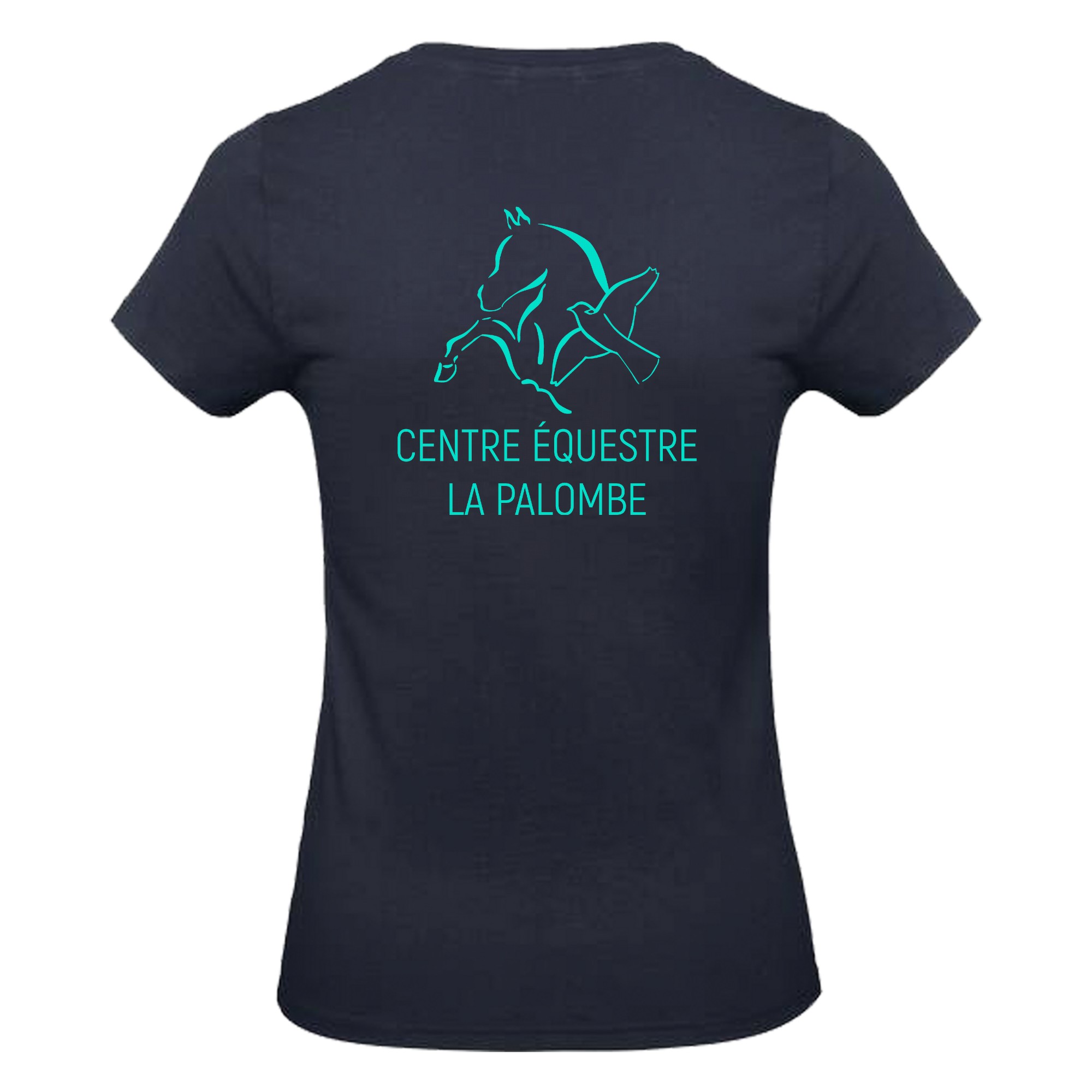 T-SHIRT (femme) - centre équestre la palombe - Navy - BC04T – Image 3
