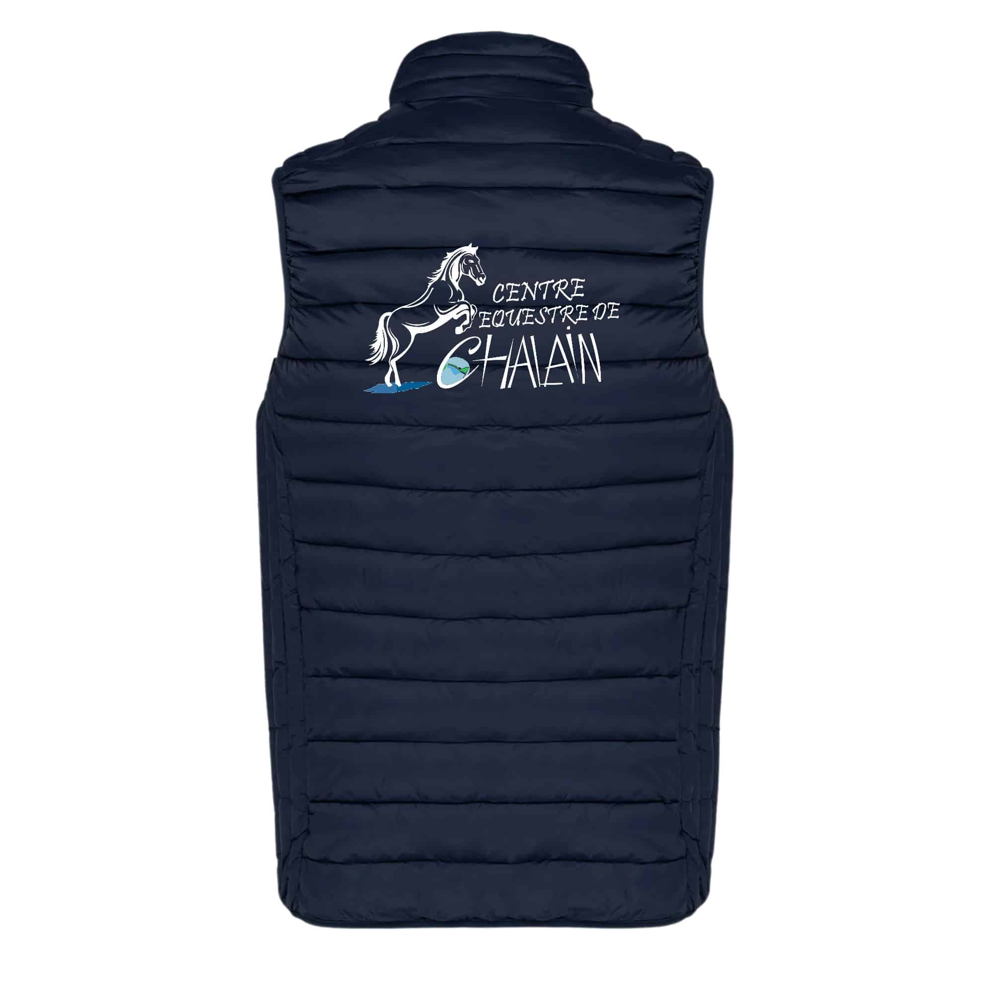 DOUDOUNE SANS MANCHES (enfant) - Centre équestre de chalain - Navy - K6115 – Image 3