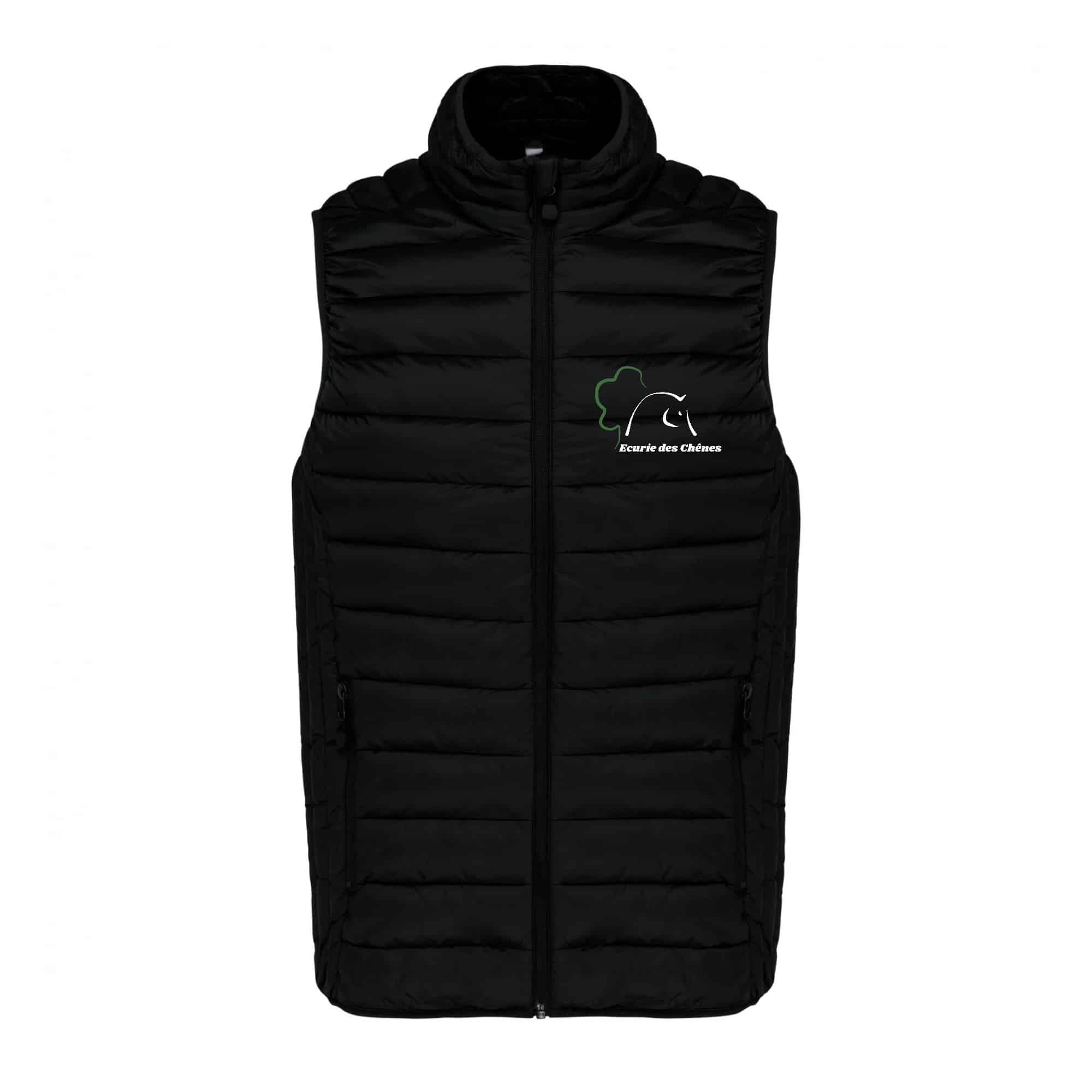 DOUDOUNE SANS MANCHES (homme) - ECURIE DES CHENES - Noir - K6113