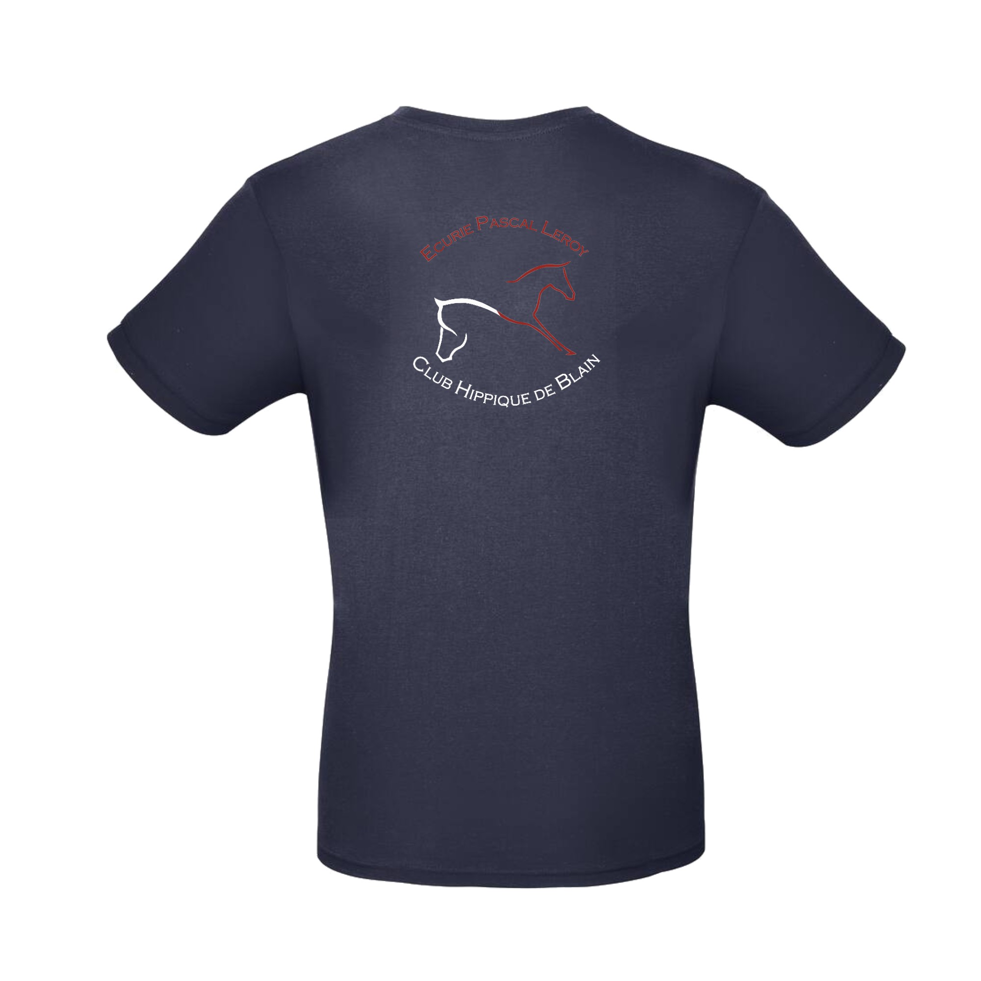 T-SHIRT (enfant) - Club Hippique de Blain - Ecurie Pascal Leroy - Navy - BC03TK – Image 3