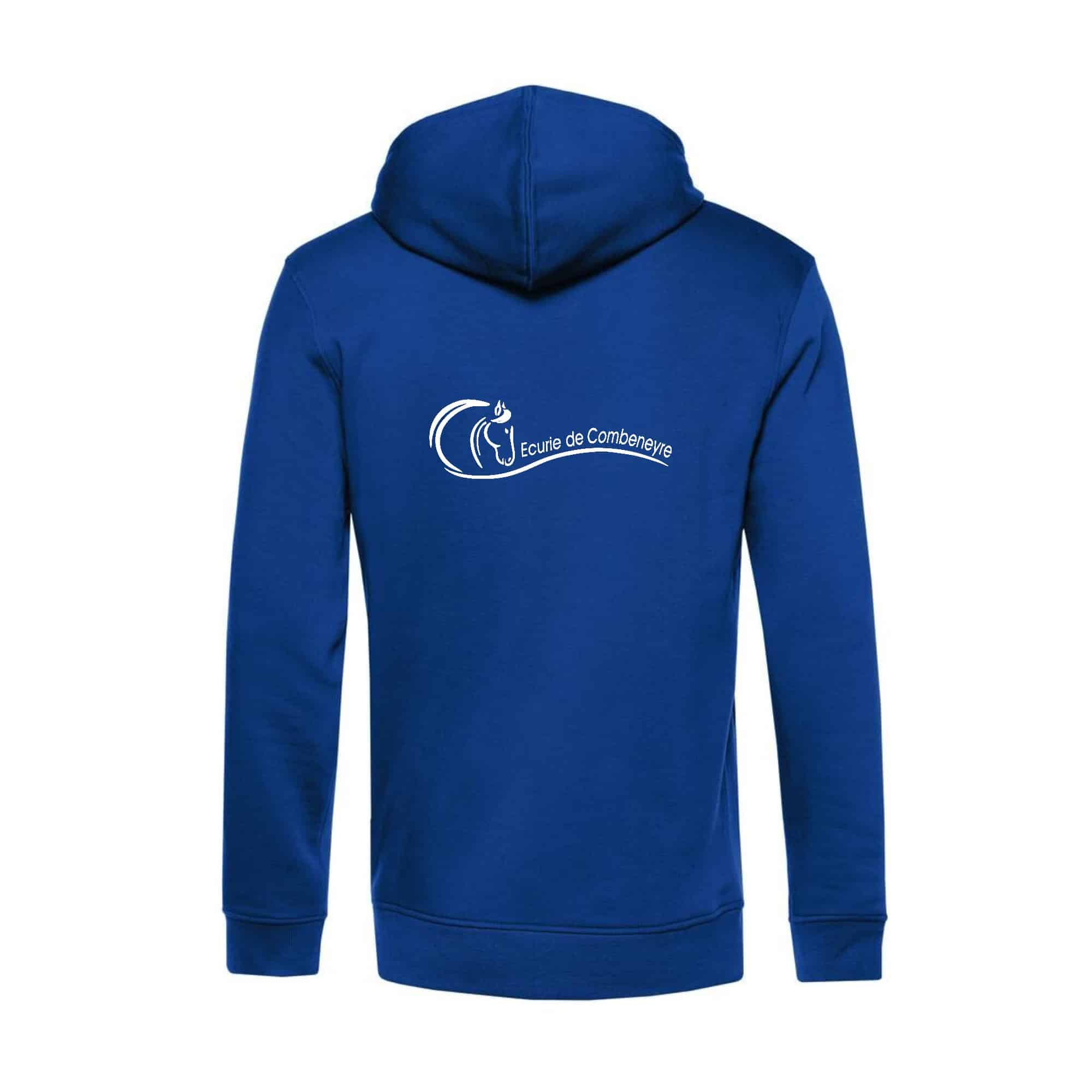 SWEAT A CAPUCHE (enfant) - Ecurie de Combeneyre - Bleu roi - K477 – Image 2