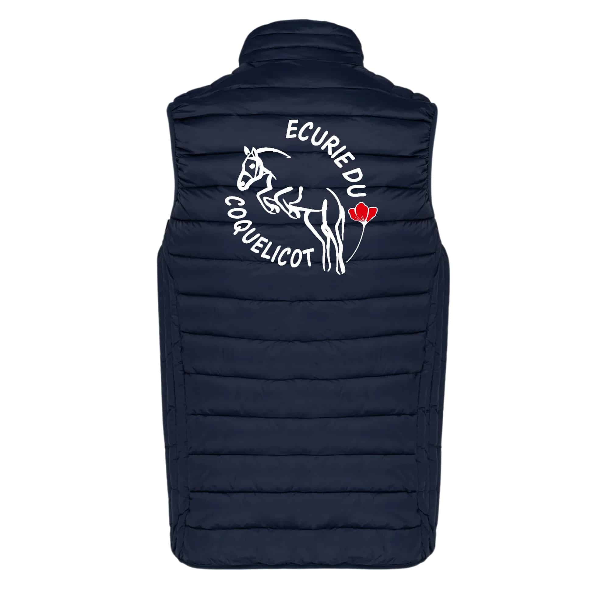 DOUDOUNE SANS MANCHES (homme) - earl ecurie du coquelicot - Navy - K6113 – Image 3