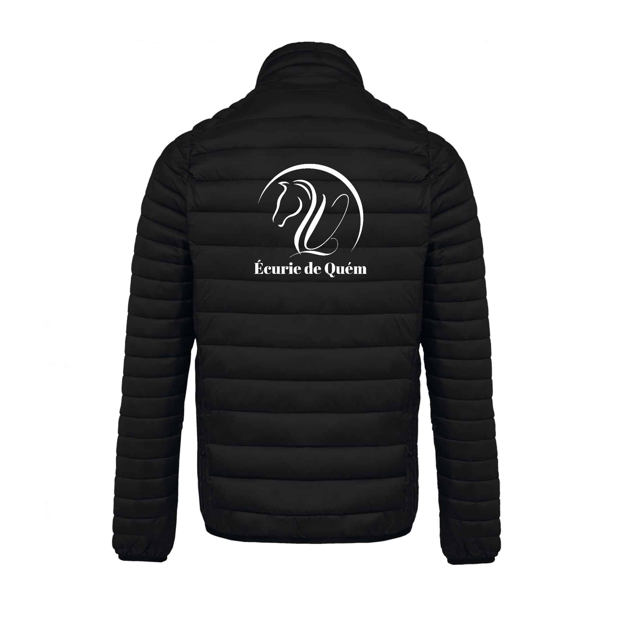 DOUDOUNE AVEC MANCHES (homme) - Écurie de Quém - Noir - K6120 – Image 3